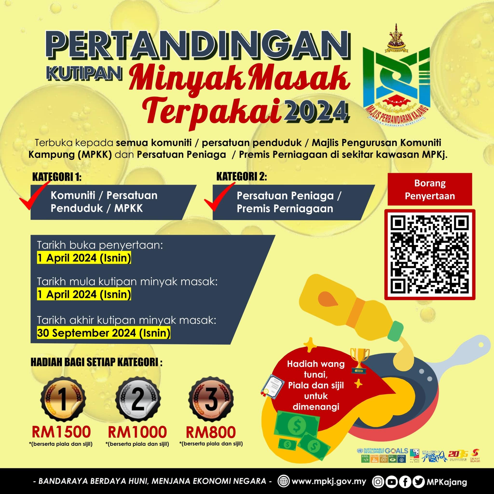 minyak masa terpakai 2024